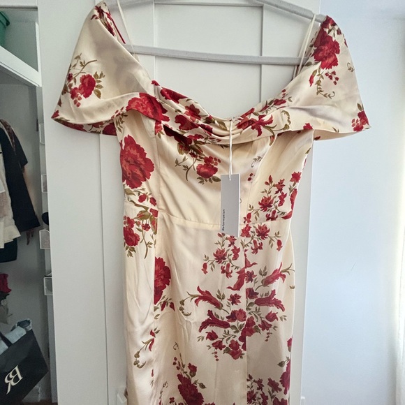 NWT REFORMATION Lanelle Silk Dress in La Belle Size: 4 - Picture 3 of 4